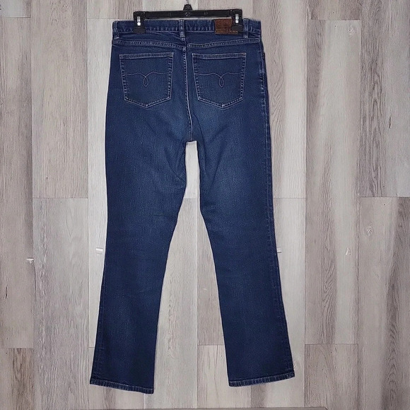 🛍LRL Ralph Lauren Womens 10 Straight Leg Blue Medium Wash Mid Rise Denim Jeans‎ - Picture 2 of 9